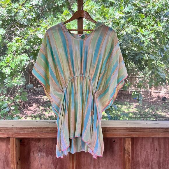 Anthropologie Lilka Women's Colorful Drapey Tunic Top Size XS/S - Picture 1 of 9